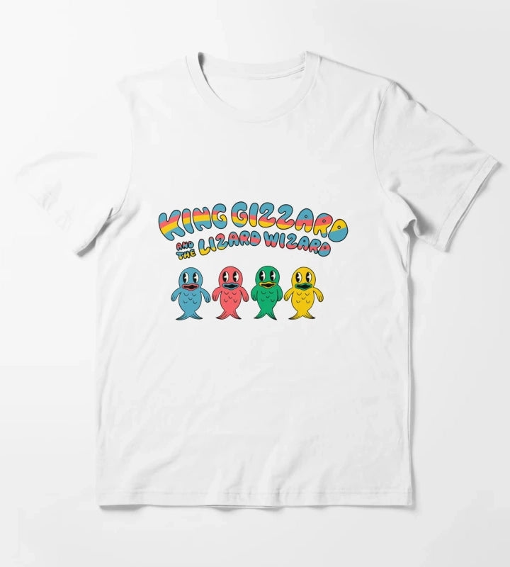 King Gizzard And The Wizard Lizard fishies T-Shirt White
