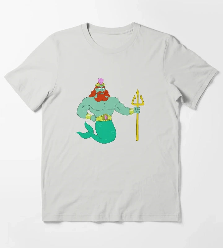 King Neptune T-Shirt Light Grey