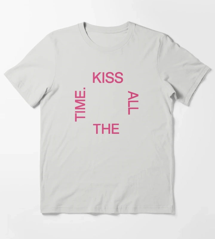 Kiss All The Time Disco Occasionally 2 T-Shirt Light Grey