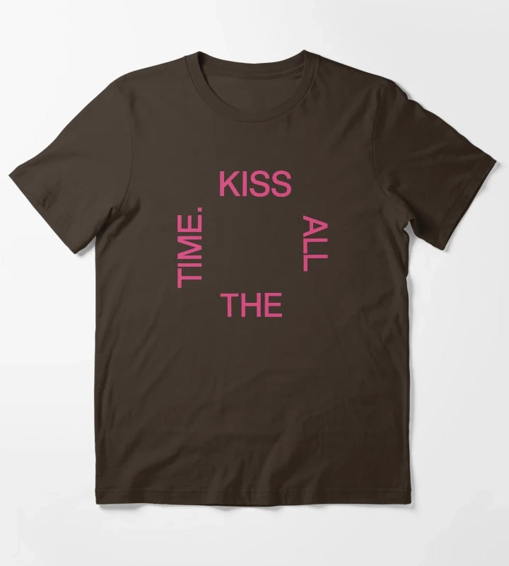 Kiss All The Time Disco Occasionally 2 T-Shirt Brown