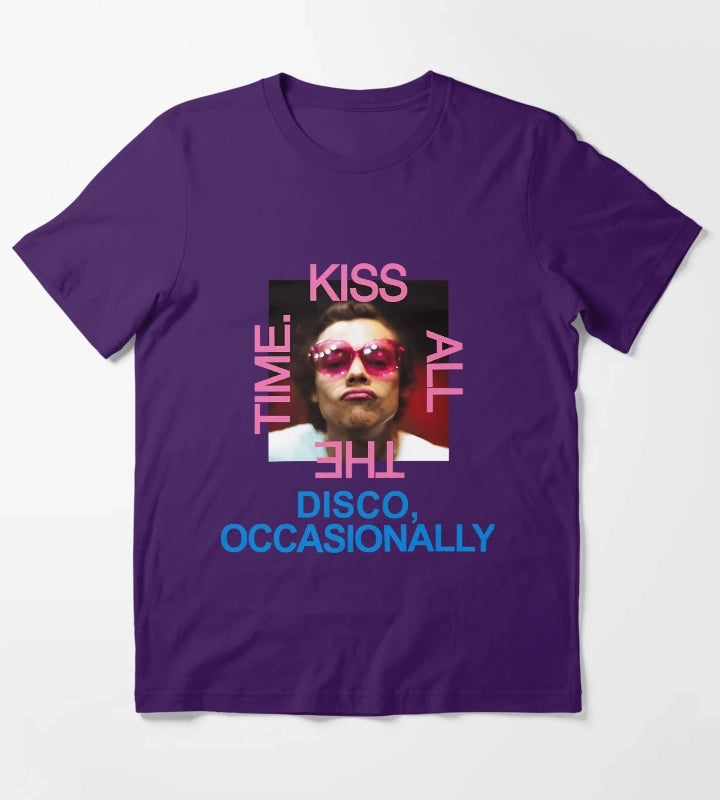 Kissy Face Disco T-Shirt Purple