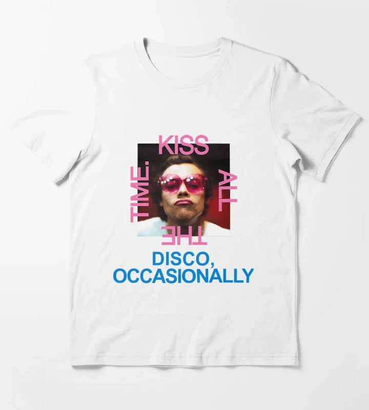 Kissy Face Disco T-Shirt White
