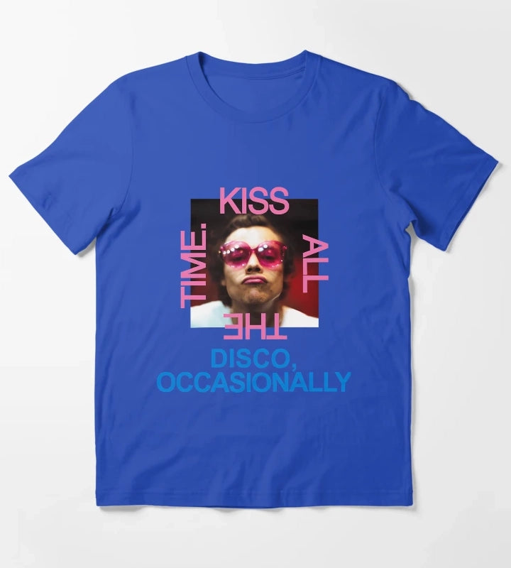 Kissy Face Disco T-Shirt Blue