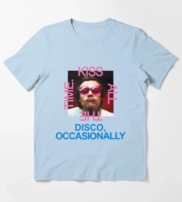 Kissy Face Disco T-Shirt Sky Blue