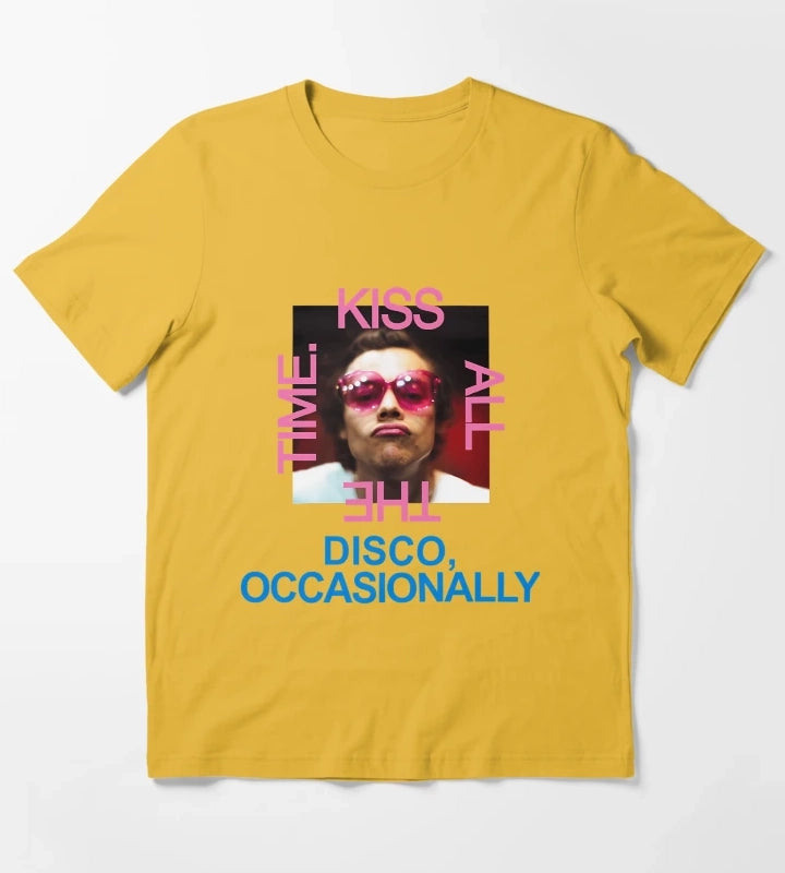 Kissy Face Disco T-Shirt Yellow