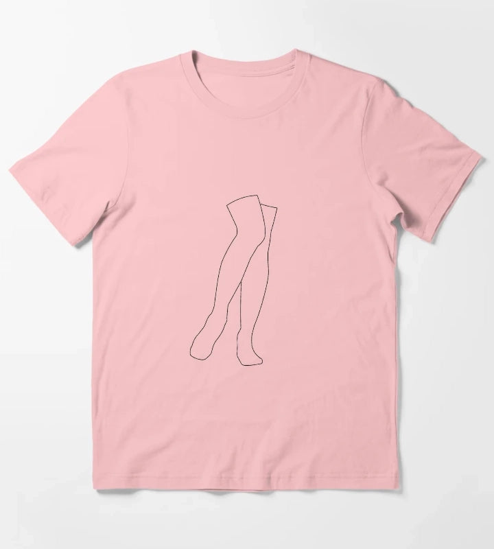 Knee Socks T-Shirt Dark Grey