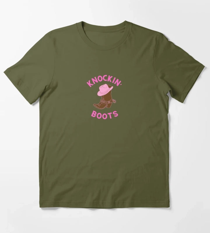 Knockin Boots T-Shirt Olive Green