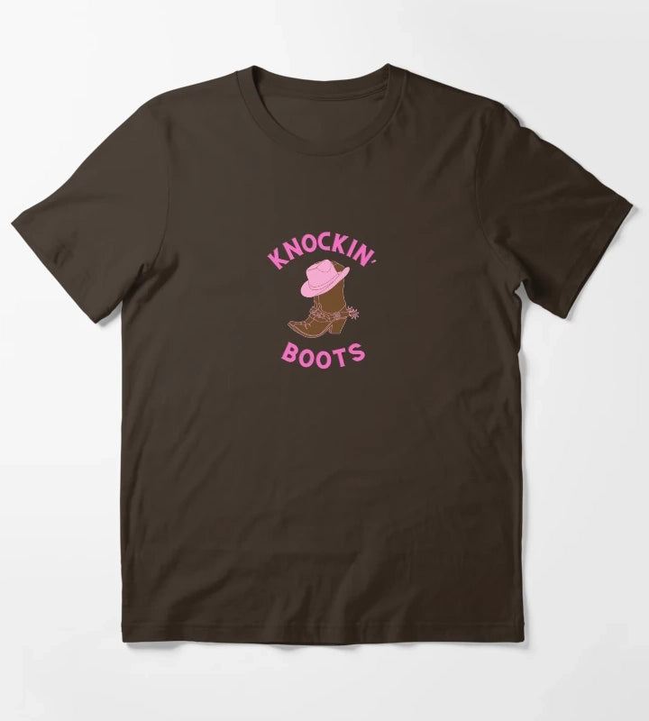 Knockin Boots T-Shirt Brown