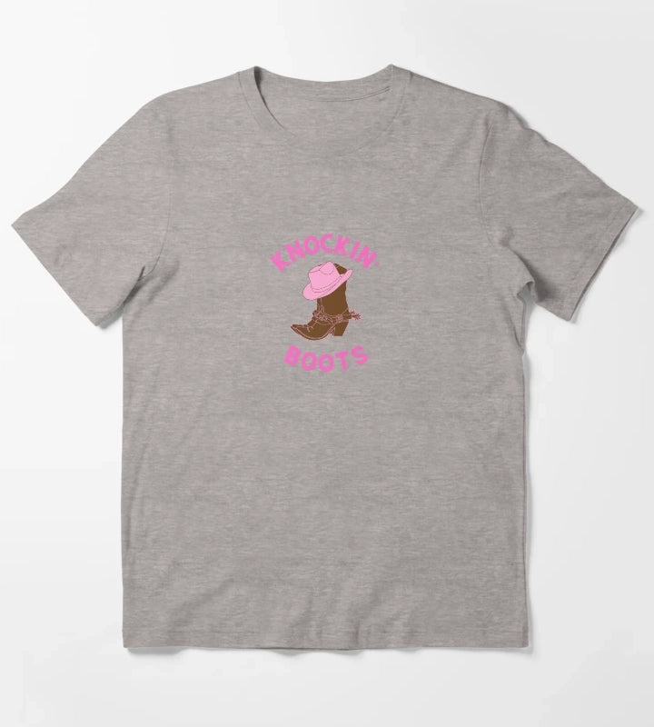 Knockin Boots T-Shirt Heather Grey