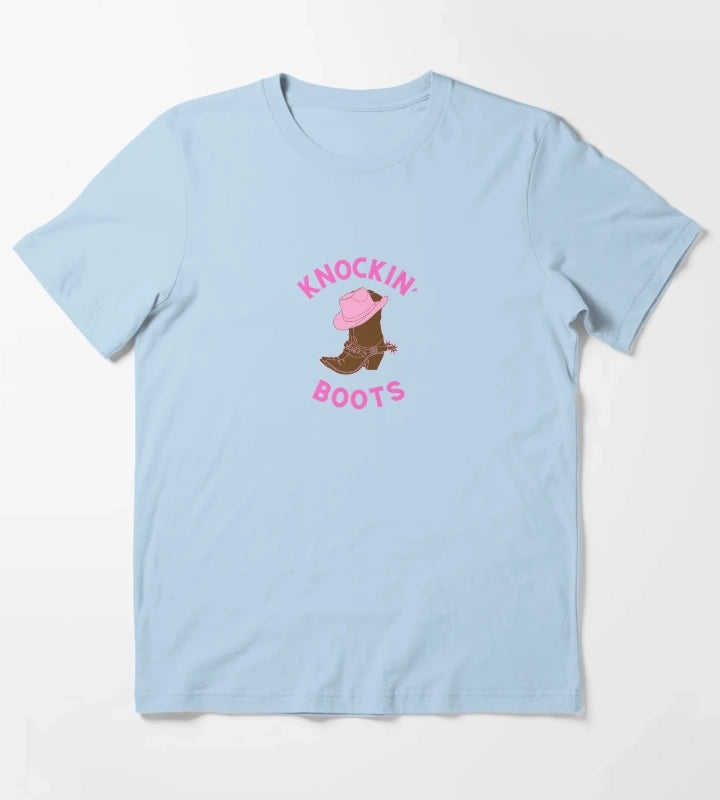 Knockin Boots T-Shirt Sky Blue
