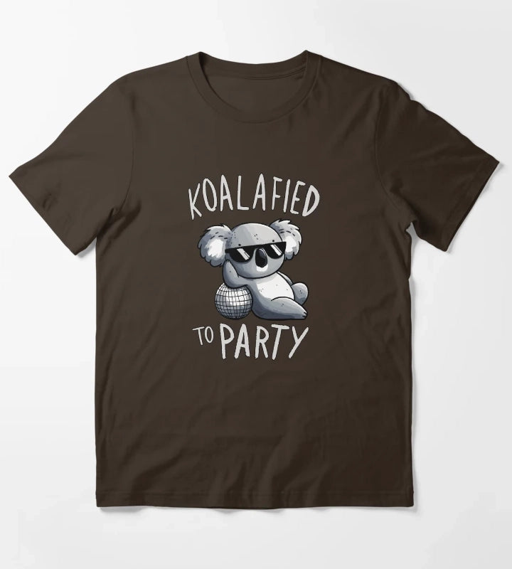 Koalified to Party Disco Koala T-Shirt Brown
