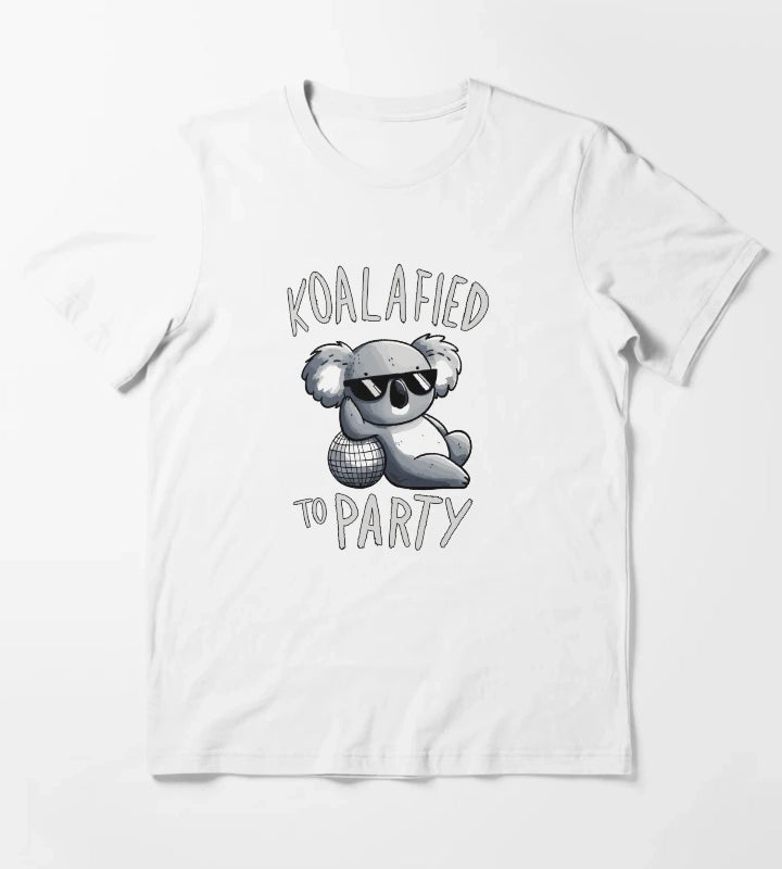 Koalified to Party Disco Koala T-Shirt White