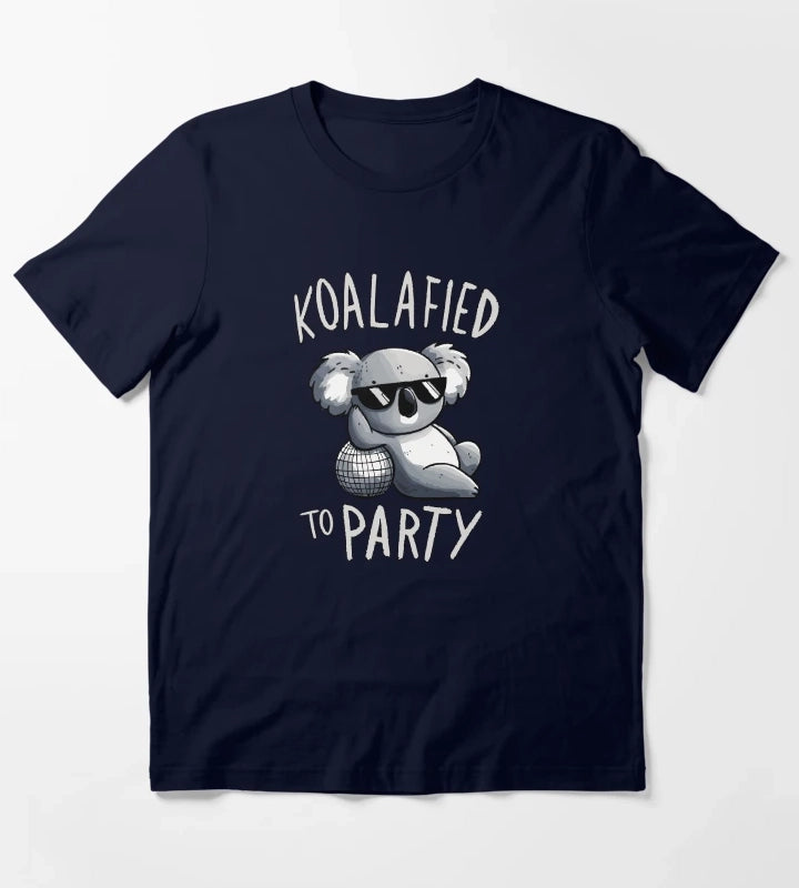 Koalified to Party Disco Koala T-Shirt Navy