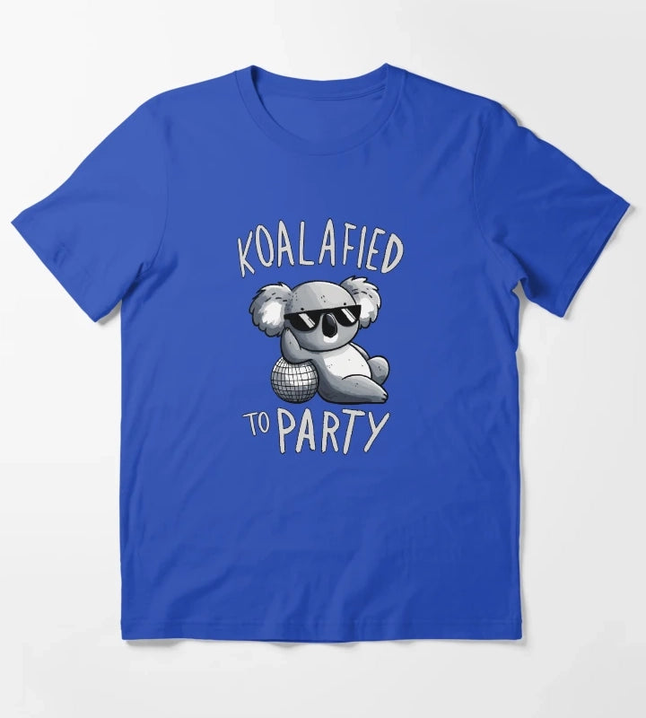 Koalified to Party Disco Koala T-Shirt Blue