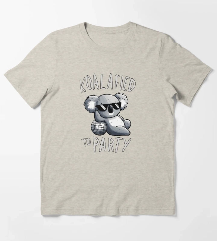Koalified to Party Disco Koala T-Shirt Cream