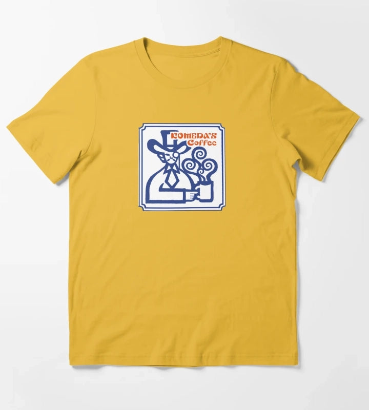 Komeda Coffee Logo T-Shirt Yellow