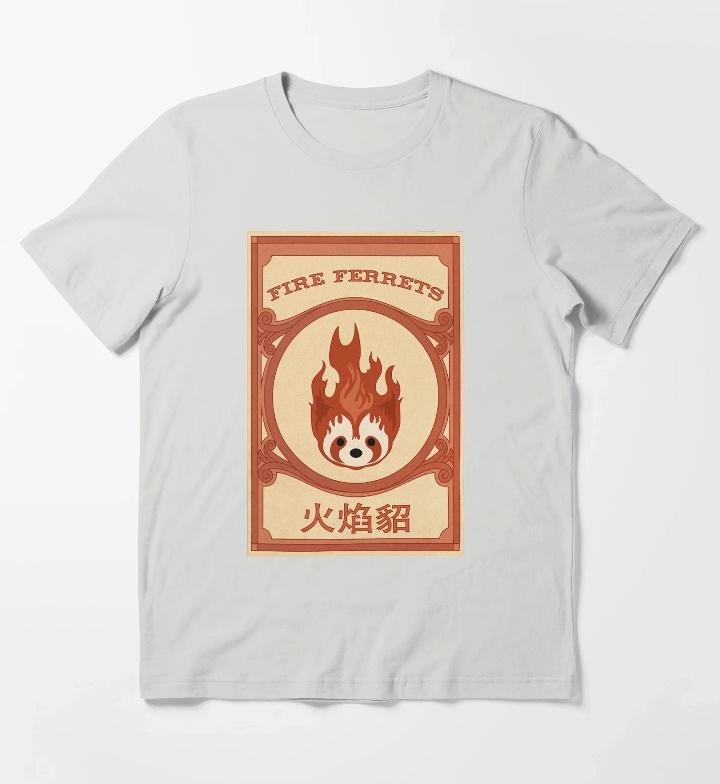Korra Fire Ferrets Pro Bending Poster T-Shirt Light Grey