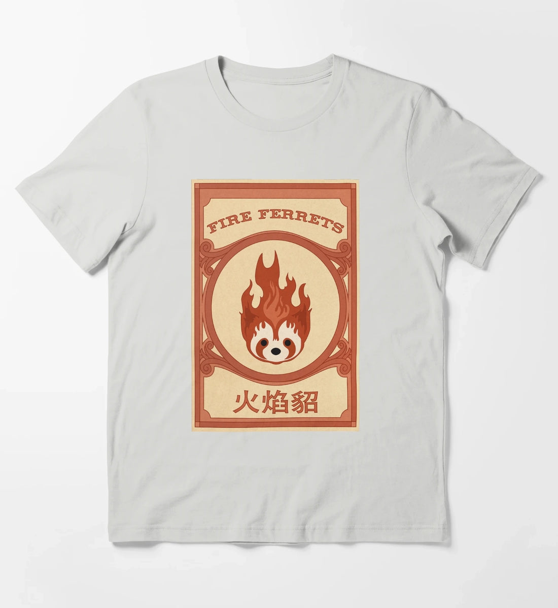 Korra Fire Ferrets Pro Bending Poster T-Shirt Light Grey