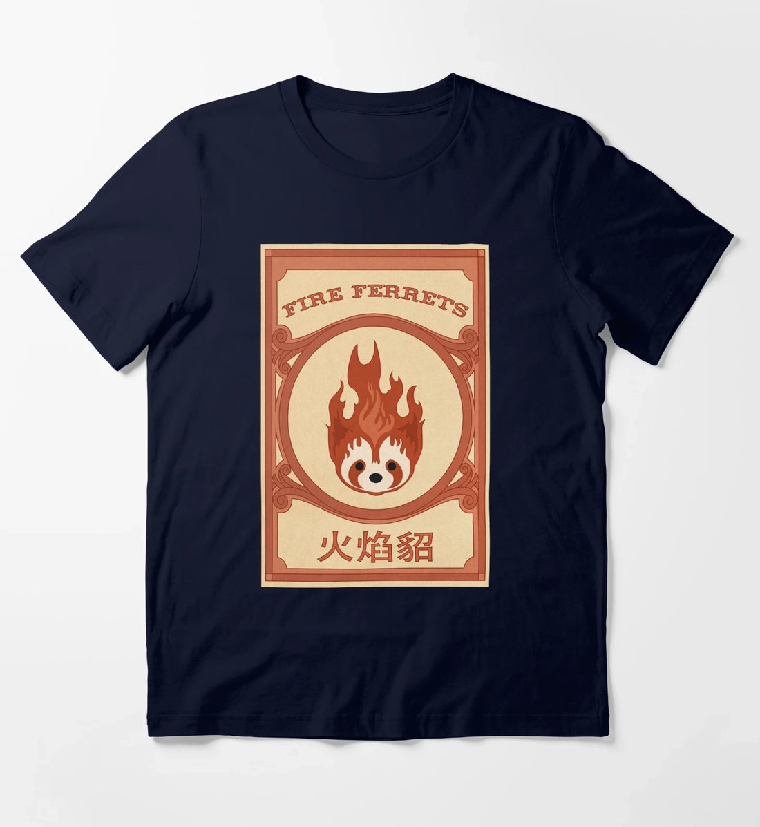 Korra Fire Ferrets Pro Bending Poster T-Shirt Navy
