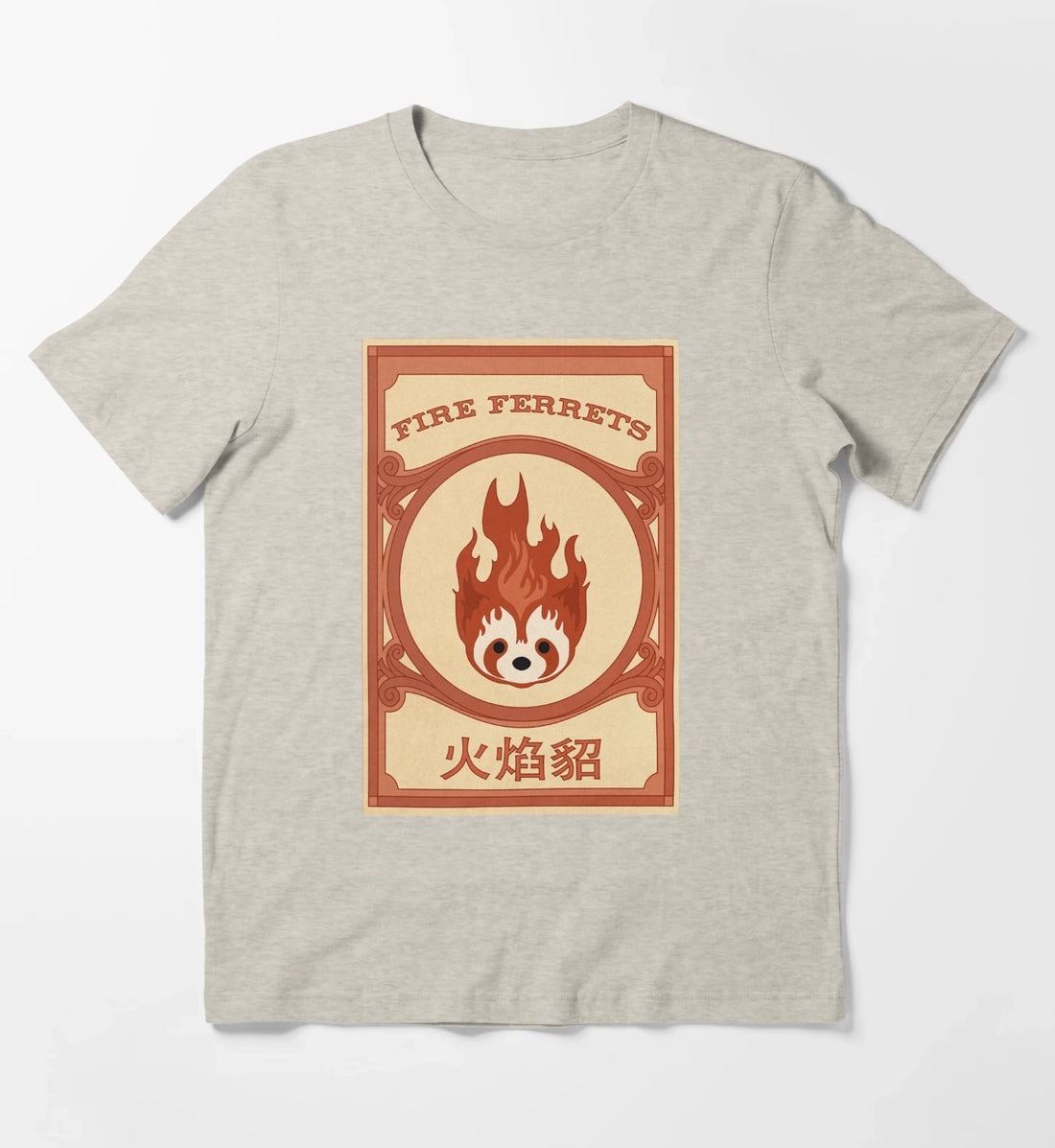 Korra Fire Ferrets Pro Bending Poster T-Shirt Cream