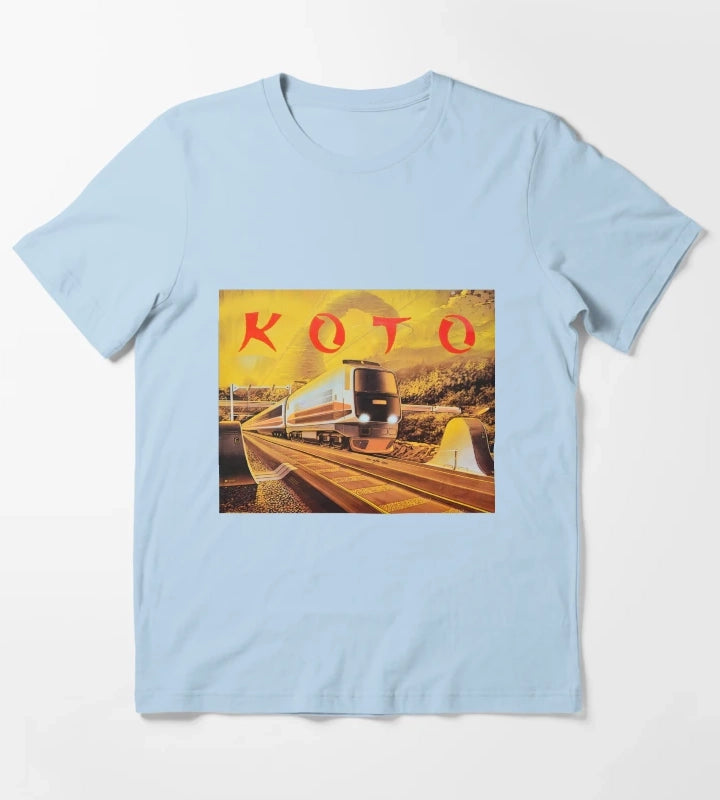 Koto Japanese War Game T-Shirt Sky Blue