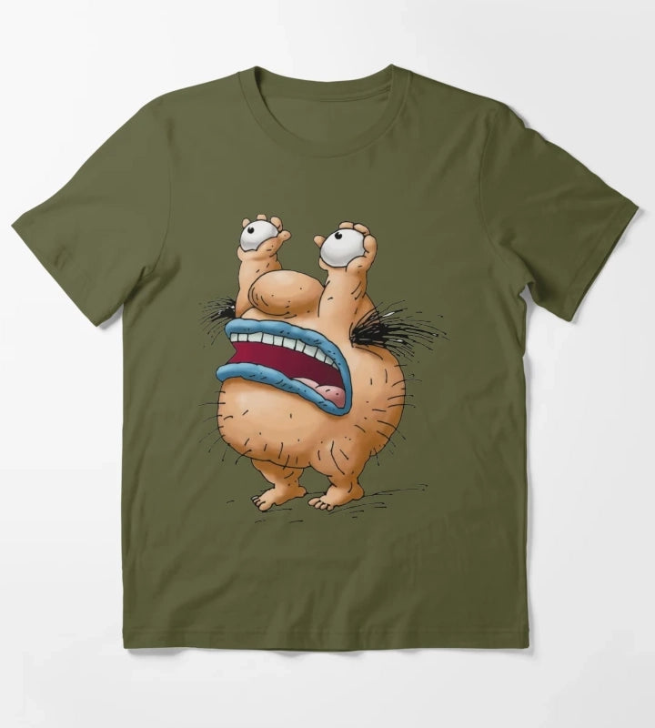 Krumm Aaahhh Real Monsters T-Shirt Olive Green