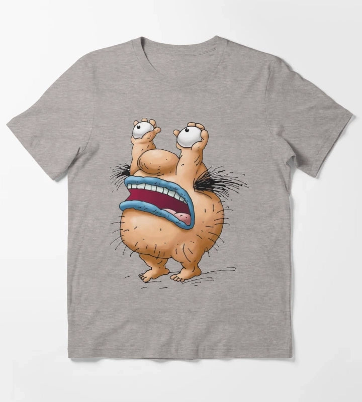 Krumm Aaahhh Real Monsters T-Shirt Heather Grey