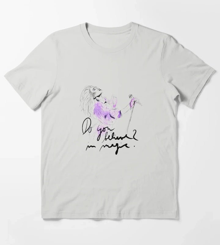 Kylie Minogue Disco Magic sketch T-Shirt Light Grey