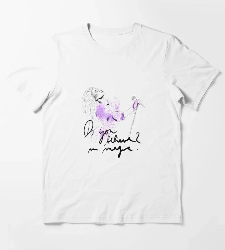 Kylie Minogue Disco Magic sketch T-Shirt White