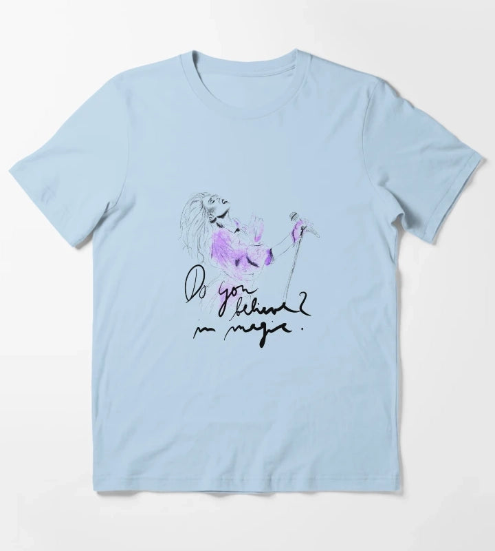 Kylie Minogue Disco Magic sketch T-Shirt Sky Blue