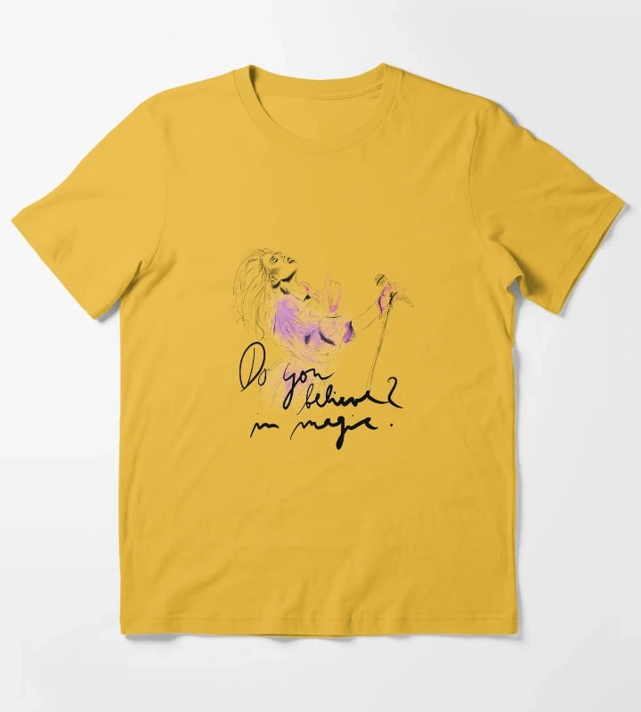 Kylie Minogue Disco Magic sketch T-Shirt Yellow
