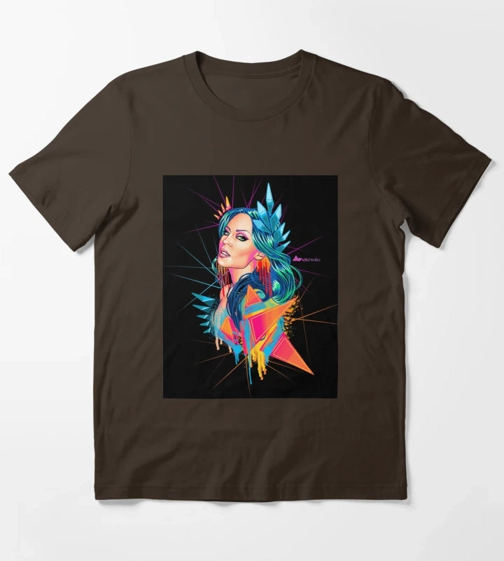 Kylie Minogue Neon Goddess T-Shirt Brown