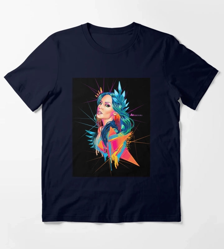 Kylie Minogue Neon Goddess T-Shirt Navy