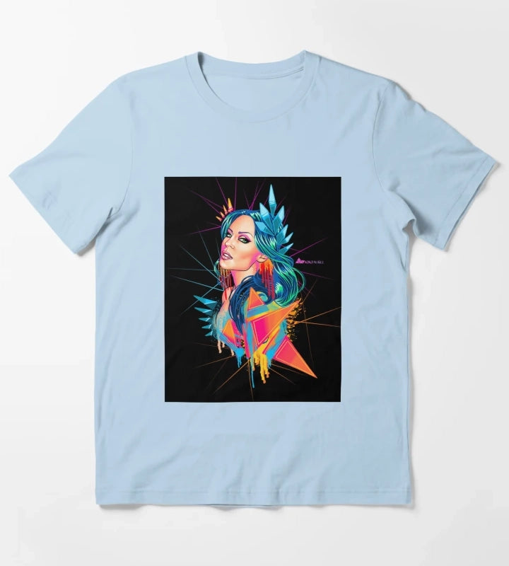 Kylie Minogue Neon Goddess T-Shirt Sky Blue