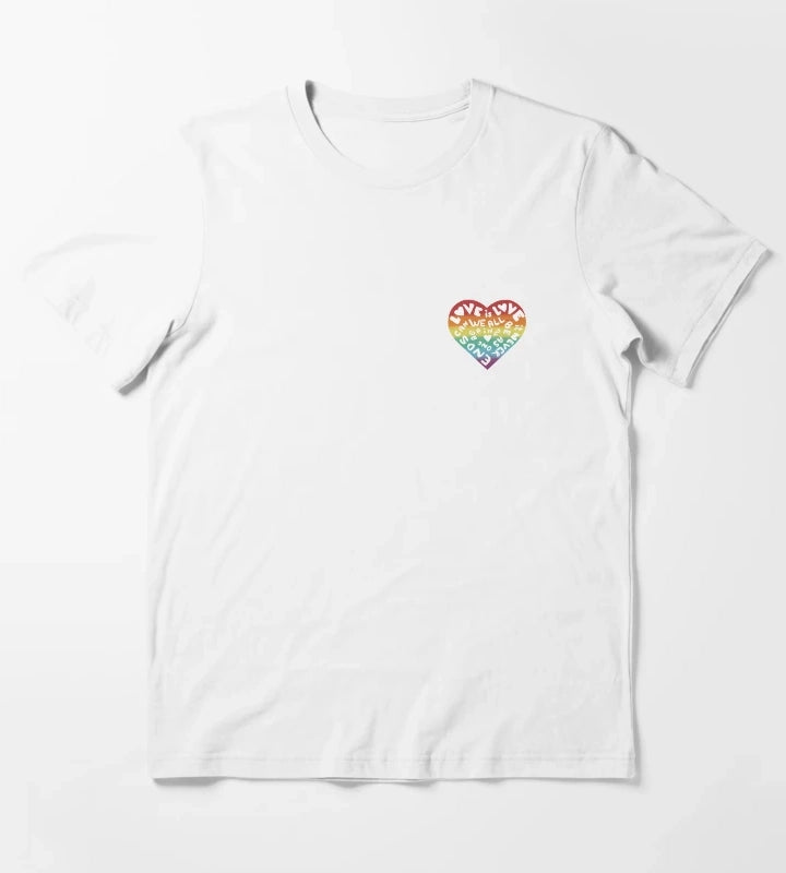 Kylie Minogue Pride Disco Say something heart T-Shirt White