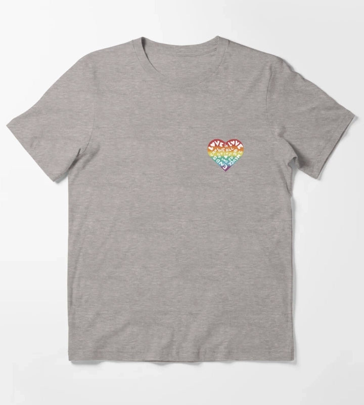 Kylie Minogue Pride Disco Say something heart T-Shirt Heather Grey