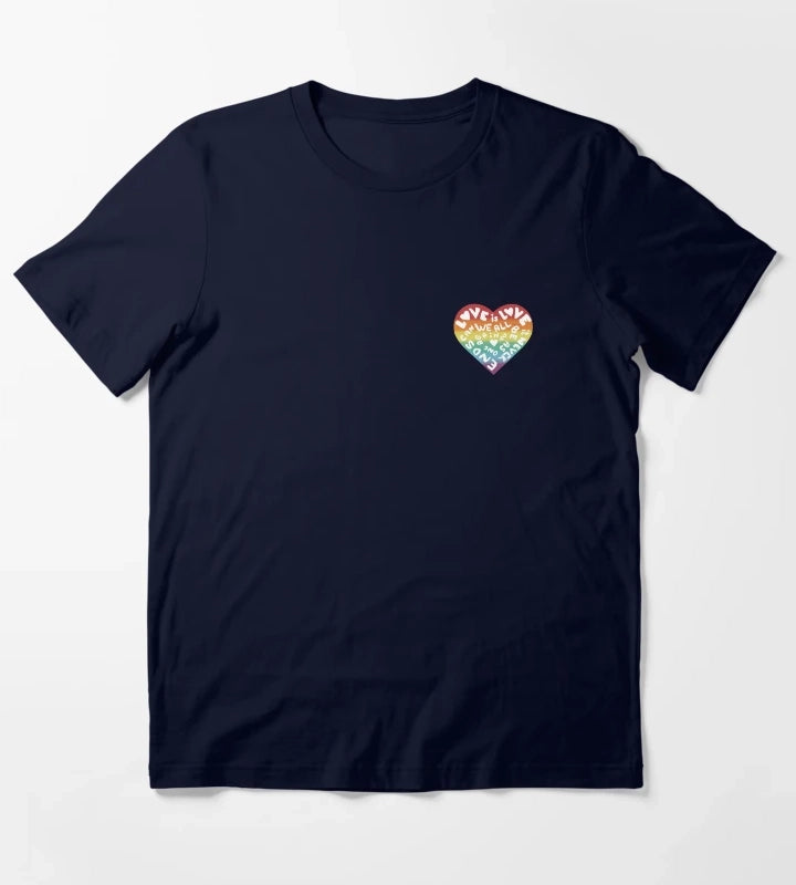 Kylie Minogue Pride Disco Say something heart T-Shirt Navy
