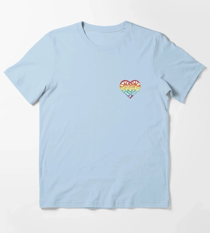 Kylie Minogue Pride Disco Say something heart T-Shirt Sky Blue