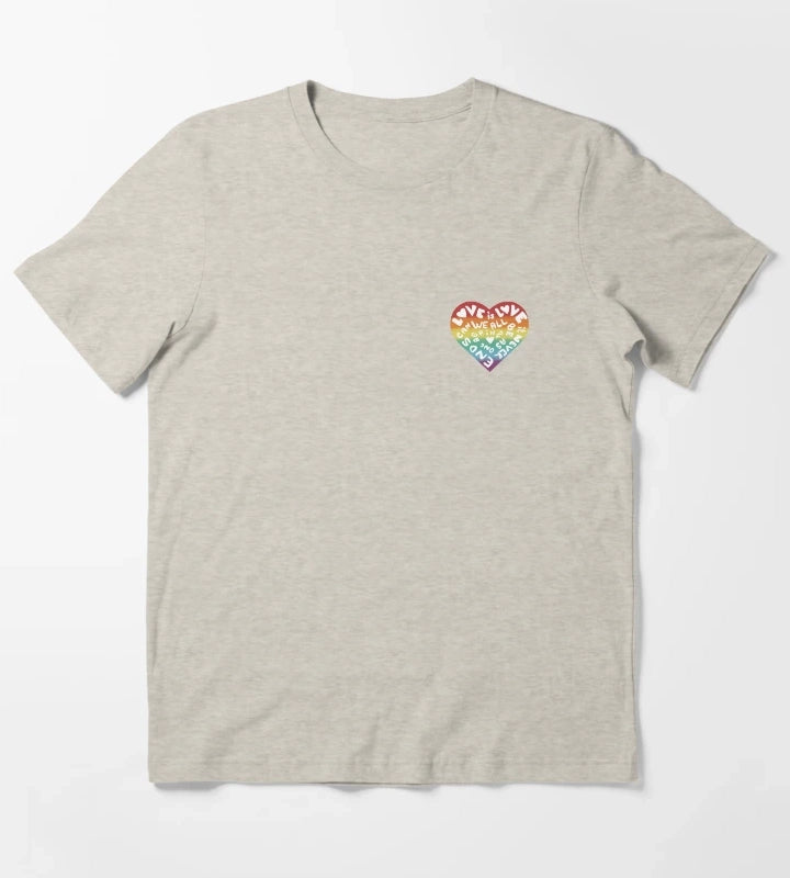 Kylie Minogue Pride Disco Say something heart T-Shirt Cream