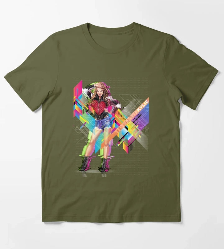 Kylie Minogue Time Bomb T-Shirt Olive Green