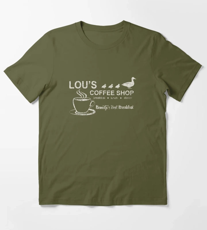 LOUS COFFEE SHOP Fargo T-Shirt Olive Green