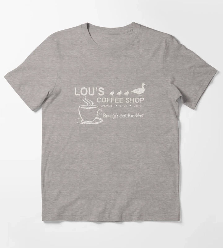 LOUS COFFEE SHOP Fargo T-Shirt Heather Grey