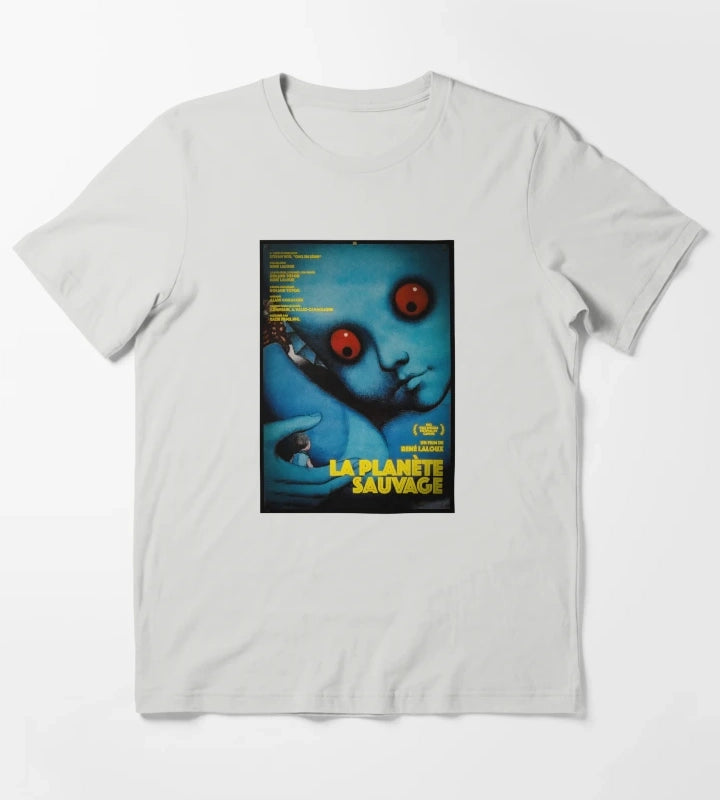 La Planete Sauvage Fantastic Planet Movie Poster 1973 T-Shirt Light Grey