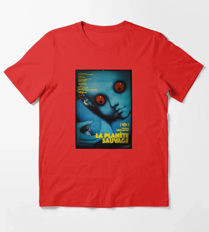 La Planete Sauvage Fantastic Planet Movie Poster 1973 T-Shirt Red