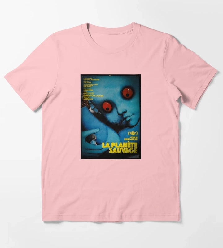 La Planete Sauvage Fantastic Planet Movie Poster 1973 T-Shirt Dark Grey