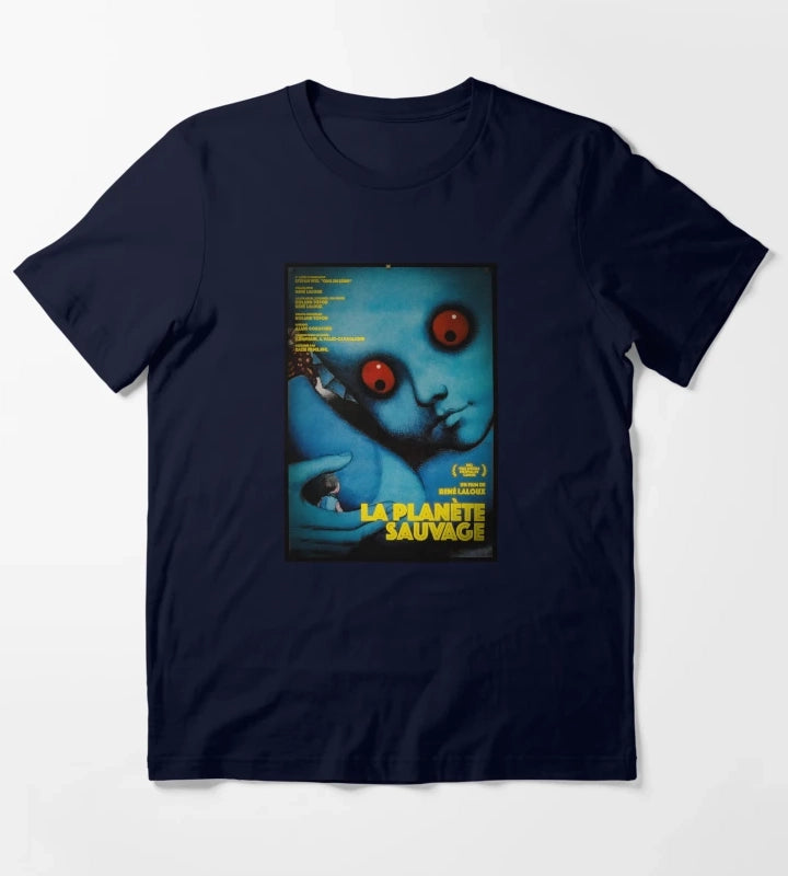 La Planete Sauvage Fantastic Planet Movie Poster 1973 T-Shirt Navy