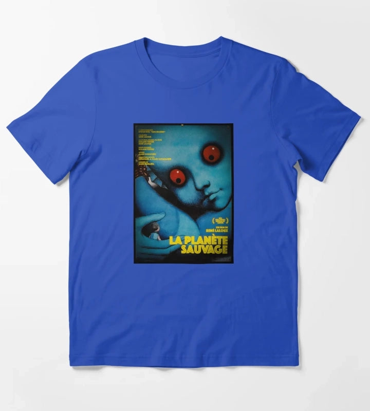 La Planete Sauvage Fantastic Planet Movie Poster 1973 T-Shirt Blue