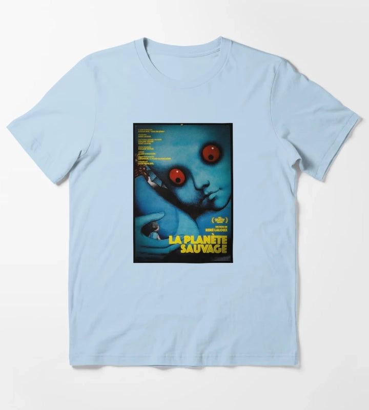 La Planete Sauvage Fantastic Planet Movie Poster 1973 T-Shirt Sky Blue