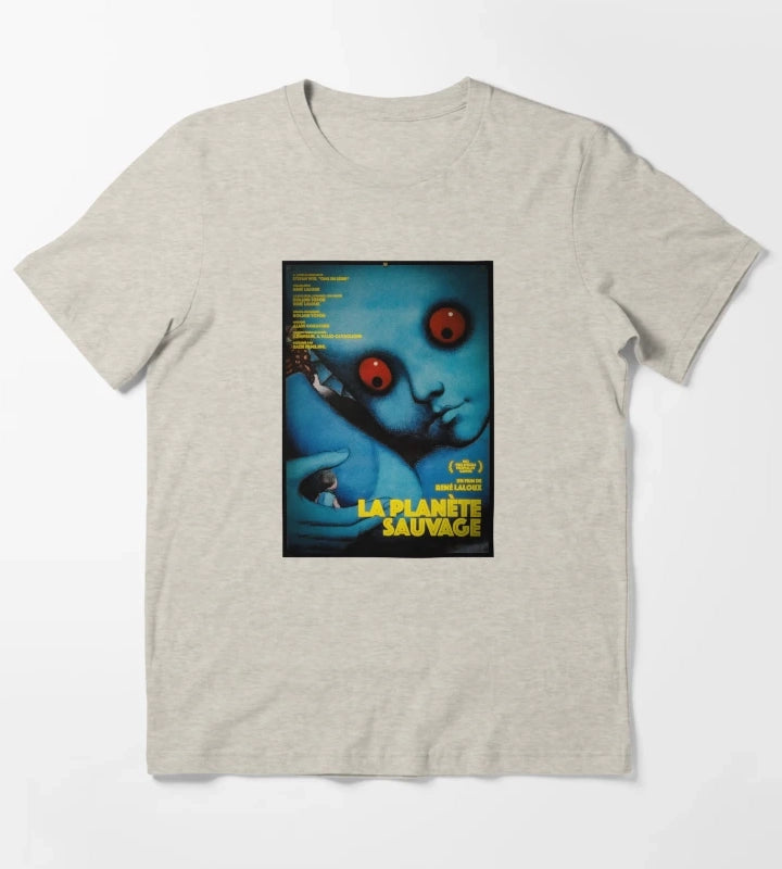 La Planete Sauvage Fantastic Planet Movie Poster 1973 T-Shirt Cream