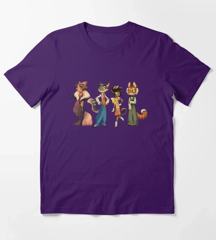 Lackadaisy Cats T-Shirt Purple